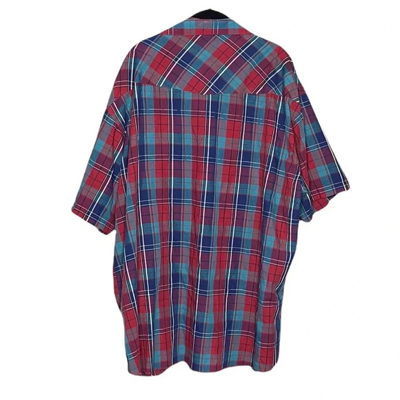 Wrangler Vintage Men’s Pearl Snap Short Sleeve Shirt Size 2X - Picture 6 of 6